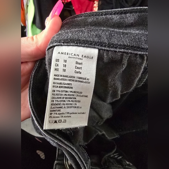 🍂🍁American eagle high rise jeggings distressed 18s - Picture 6 of 6